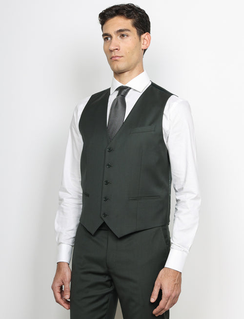 Gilet classico tinta unita |Colore:Verde