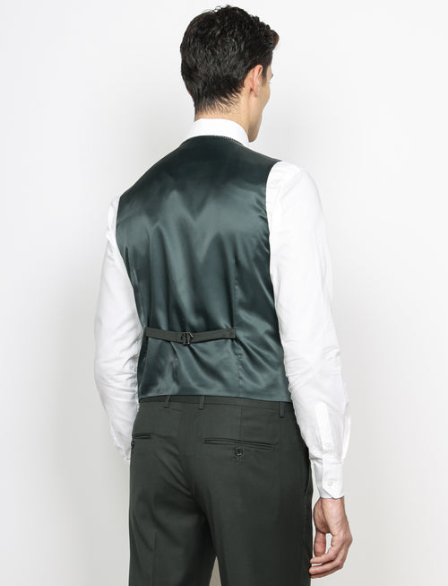 Gilet classico tinta unita |Colore:Verde