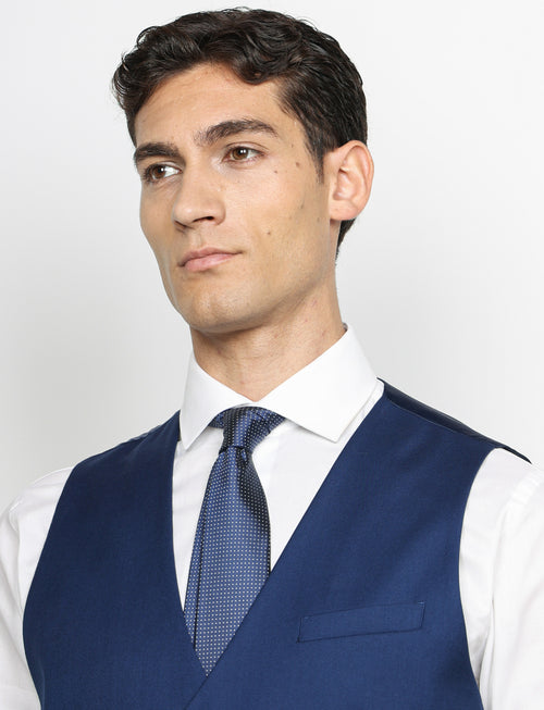 Gilet classico tinta unita |Colore:Avio