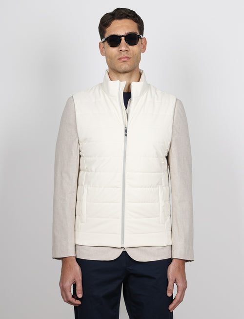 Gilet trapuntato tecnico |Colore:Panna