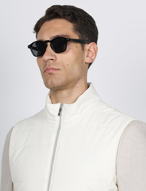 Gilet trapuntato tecnico |Colore:Panna