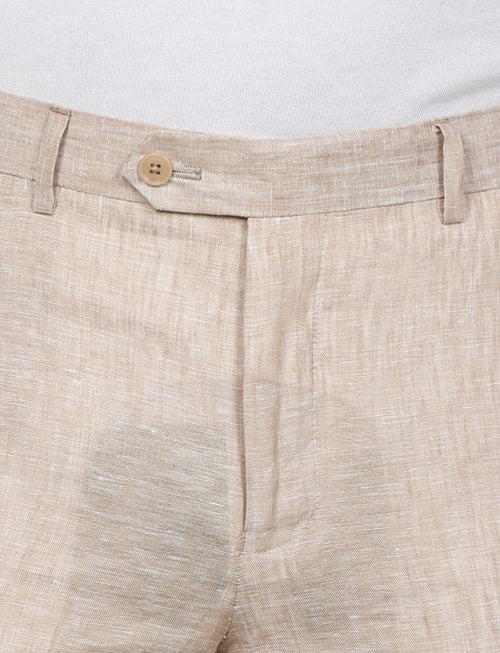 Pantaloni in lino mélange_Luigi Fusaro
