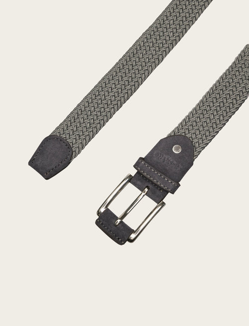 Cintura elasticizzata intrecciata |Colore:Grigio