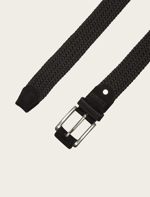 Cintura elasticizzata intrecciata |Colore:Nero
