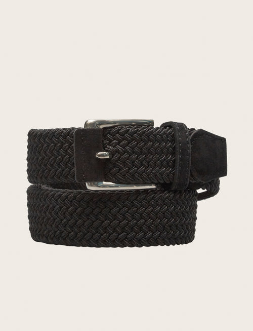 Cintura elasticizzata intrecciata |Colore:Nero