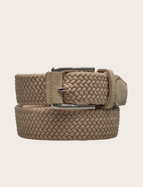 Cintura elasticizzata intrecciata |Colore:Beige