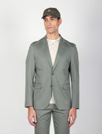 Giacca tinta unita in cotone stretch |Colore:Verde