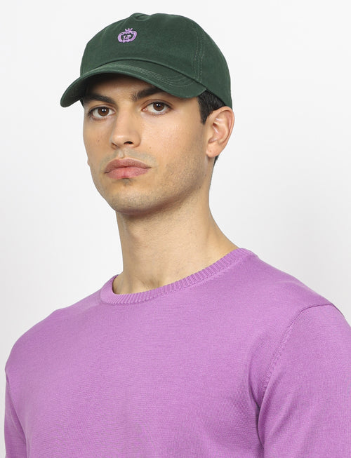 Maglia girocollo in cotone a maniche lunghe |Colore:Viola