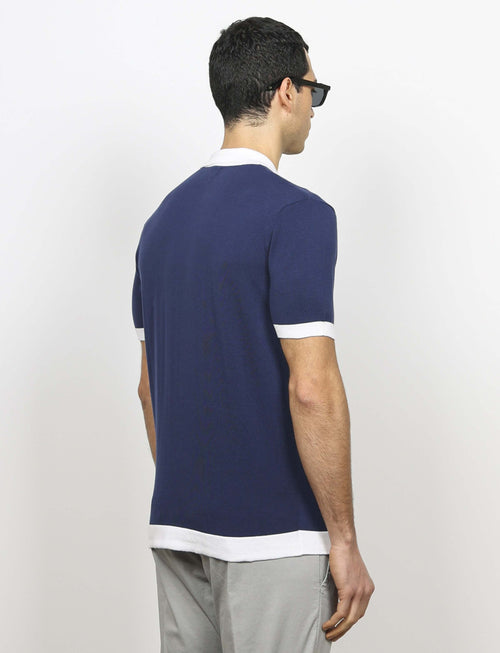 Cardigan polo in cotone luigi fusaro