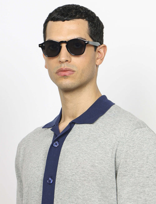 Cardigan polo in cotone luigi fusaro