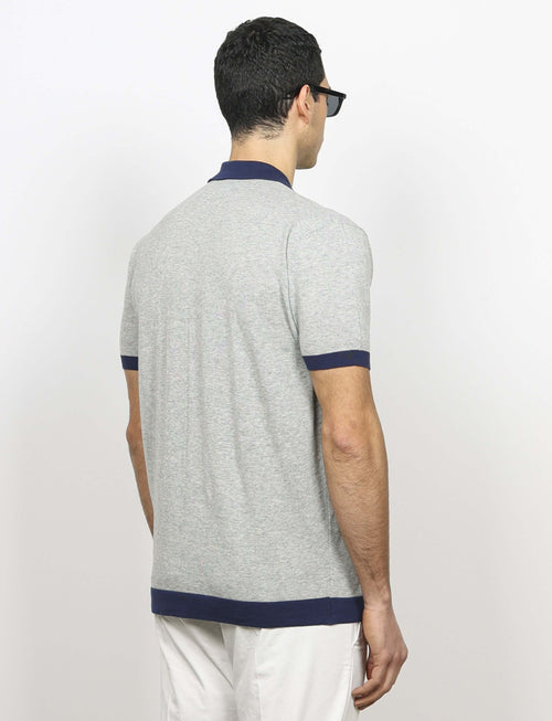 Cardigan polo in cotone luigi fusaro
