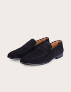 Mocassini in camoscio con bendina |Colore:Blu