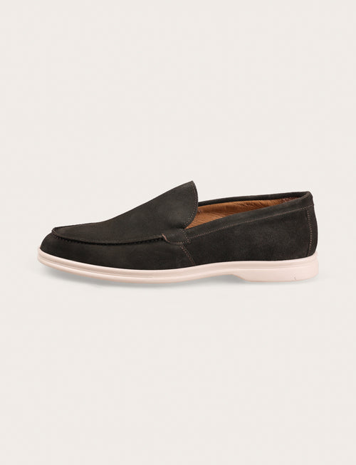 Mocassini slip on in camoscio |Colore:Verde