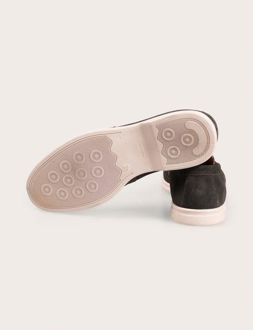 Mocassini slip on in camoscio |Colore:Verde