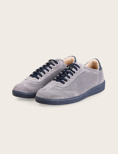 Sneakers in camoscio con suola in gomma_Luigi Fusaro
