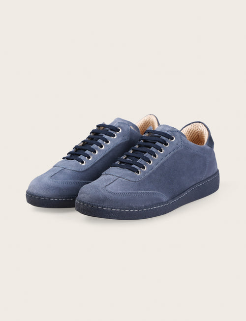 Sneakers in camoscio con suola in gomma_Luigi Fusaro