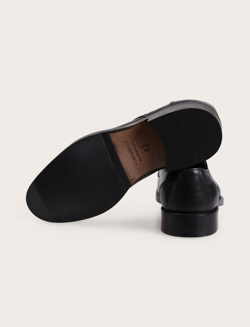 Scarpe derby in pelle liscia con lacci