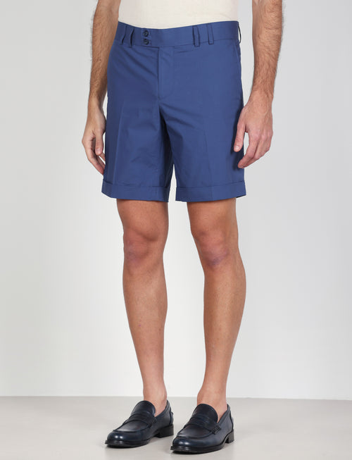 Bermuda classici in cotone tinta unita |Colore:Avio