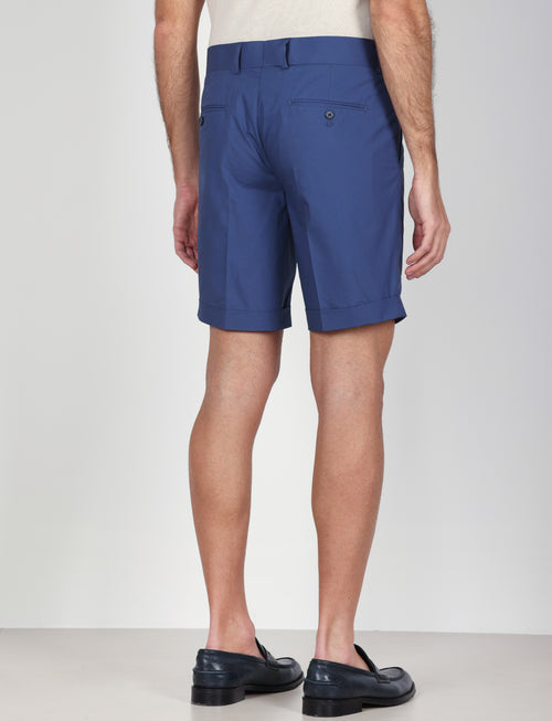 Bermuda classici in cotone tinta unita |Colore:Avio