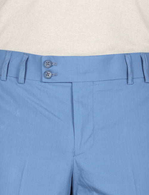 Bermuda classici in cotone tinta unita |Colore:Azzurro