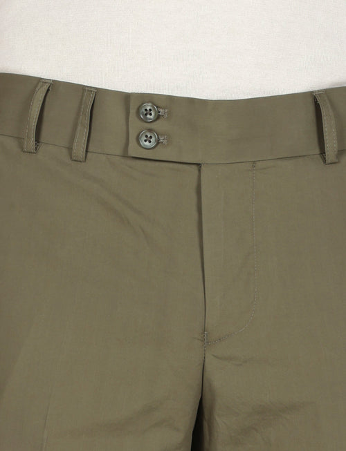 Bermuda classici in cotone tinta unita |Colore:Verde militare