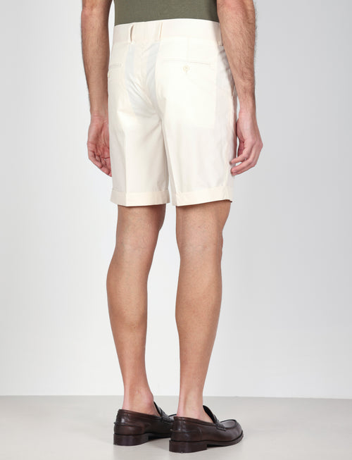 Bermuda classici in cotone tinta unita |Colore:Beige