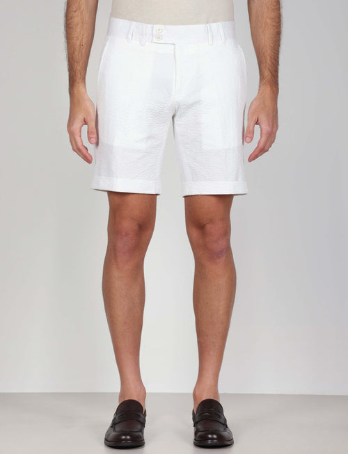 Bermuda in cotone goffrato luigi fusaro