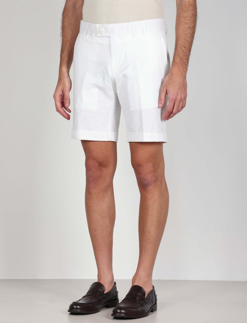 Bermuda in cotone goffrato luigi fusaro