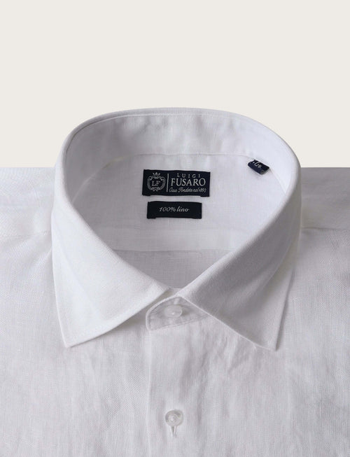 Camicia in lino 100% |Colore:Bianco
