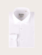 Camicia in cotone stretch tinta unita_Luigi Fusaro