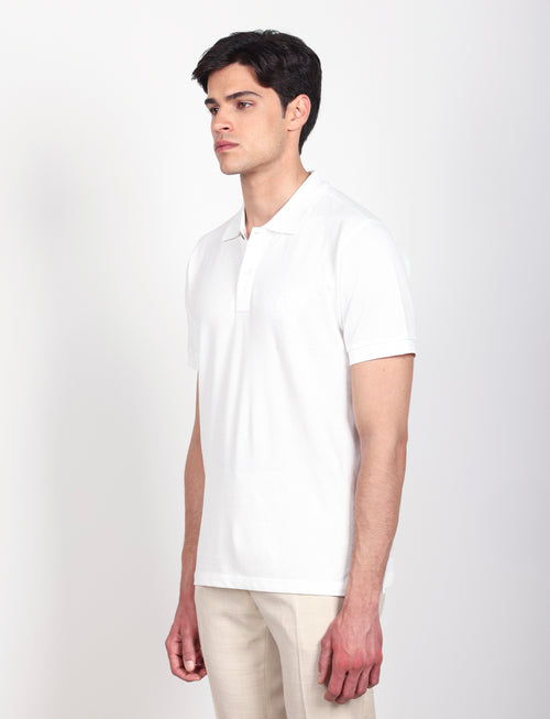Polo in cotone tinta unita