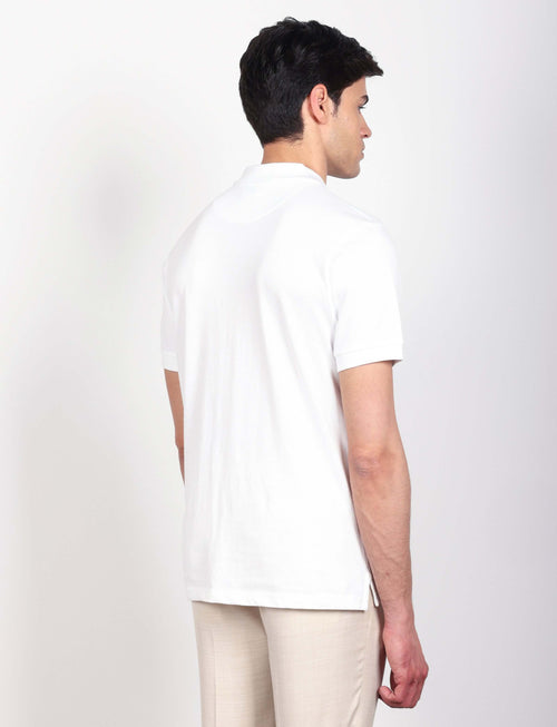 Polo in cotone tinta unita |Colore:Bianco