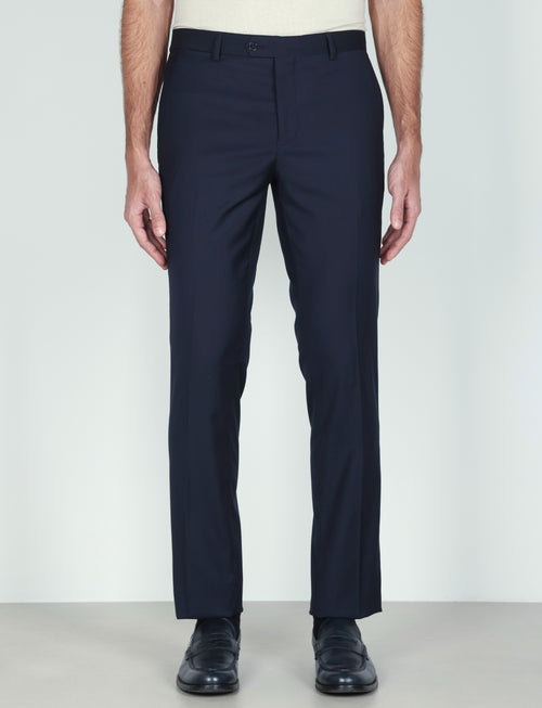 Pantaloni classici tinta unita |Colore:Blu