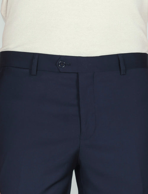 Pantaloni classici tinta unita |Colore:Blu