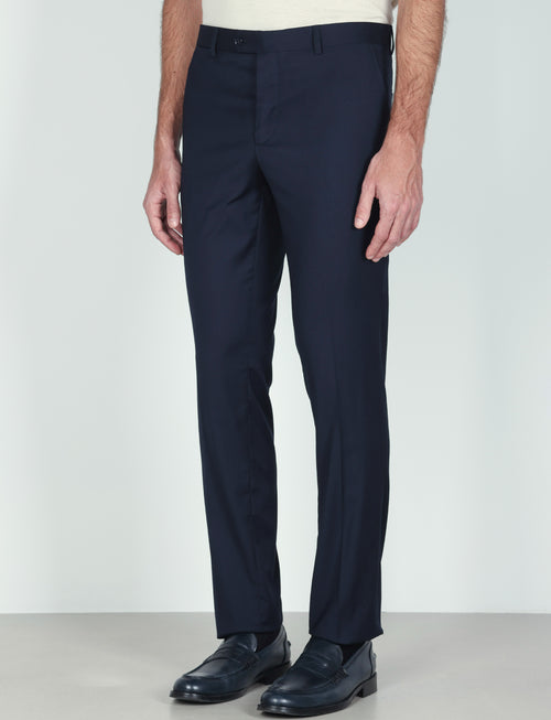 Pantaloni classici tinta unita |Colore:Blu