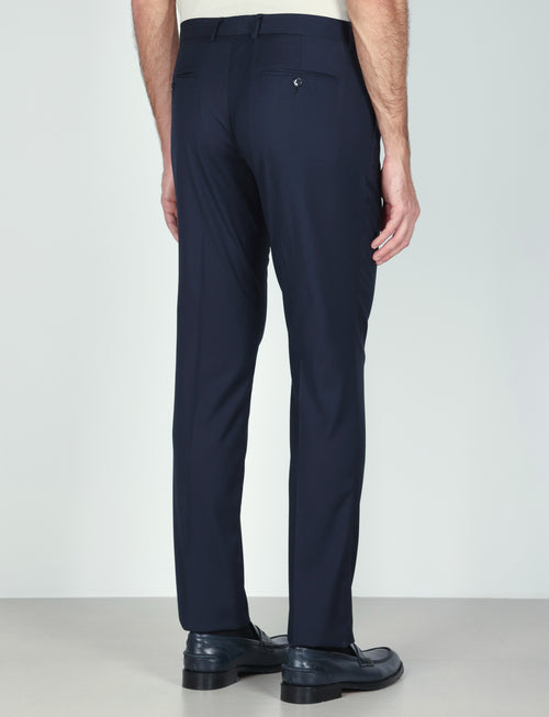 Pantaloni classici tinta unita |Colore:Blu