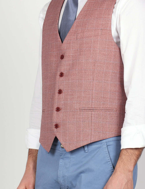 Gilet principe di galles corallo_Luigi Fusaro