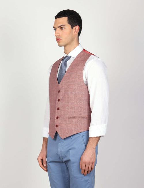 Gilet principe di galles corallo_Luigi Fusaro