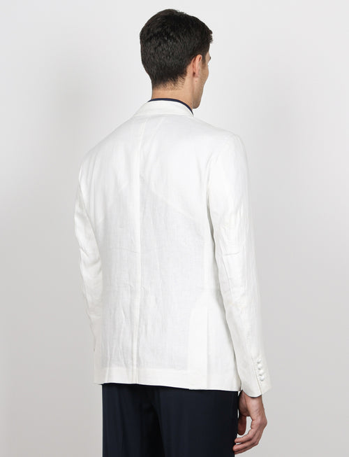 Giacca doppiopetto in 100% lino