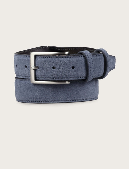 Cintura in vera pelle di camoscio |Colore:Denim
