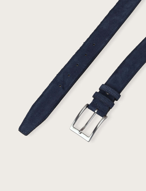 Cintura in vera pelle di camoscio |Colore:Blu