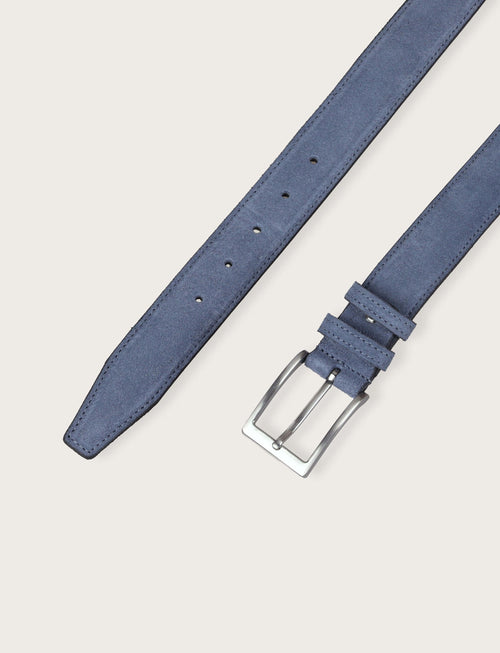Cintura in vera pelle di camoscio |Colore:Denim