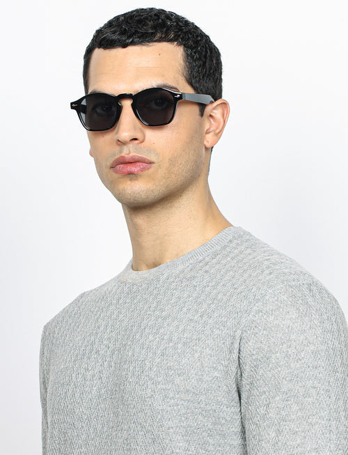 T shirt in cotone lavorazione spigata