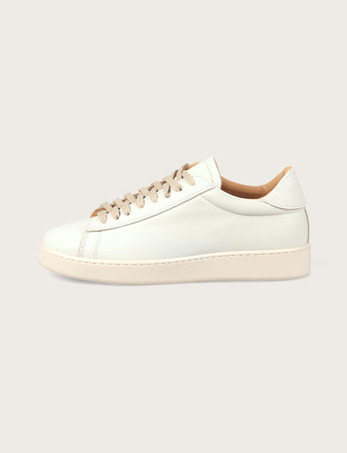 Sneakers in pelle nappa |Colore:Panna