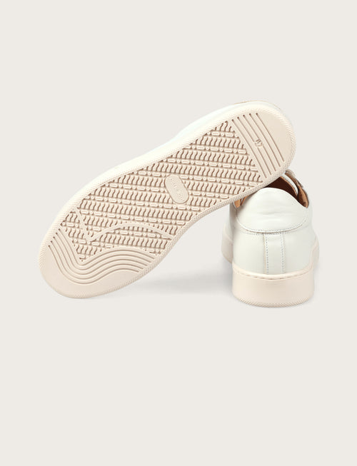 Sneakers in pelle nappa |Colore:Panna