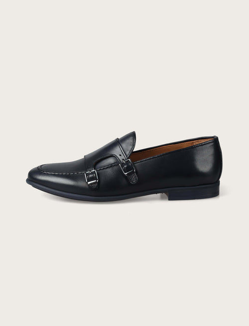 Scarpe doppia fibbia in pelle crust_Luigi Fusaro