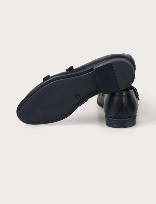 Scarpe doppia fibbia in pelle crust_Luigi Fusaro
