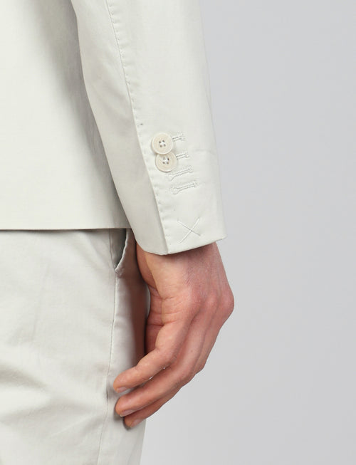 Giacca tinta unita in cotone stretch |Colore:Beige