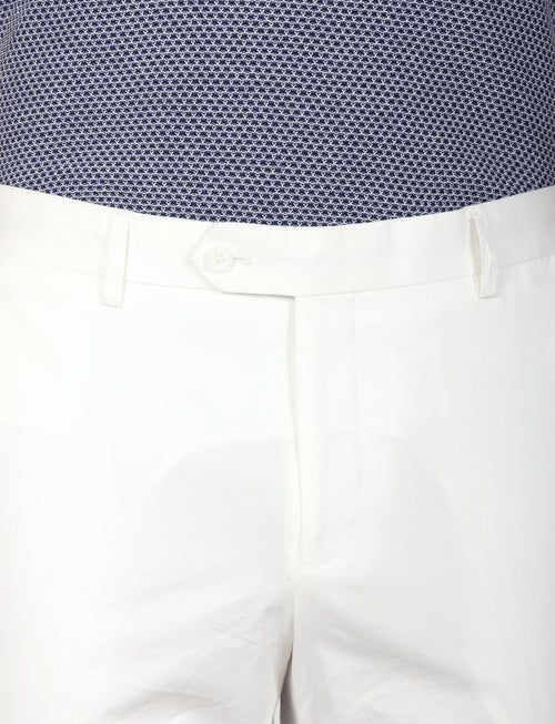 Pantaloni tinta unita in cotone stretch