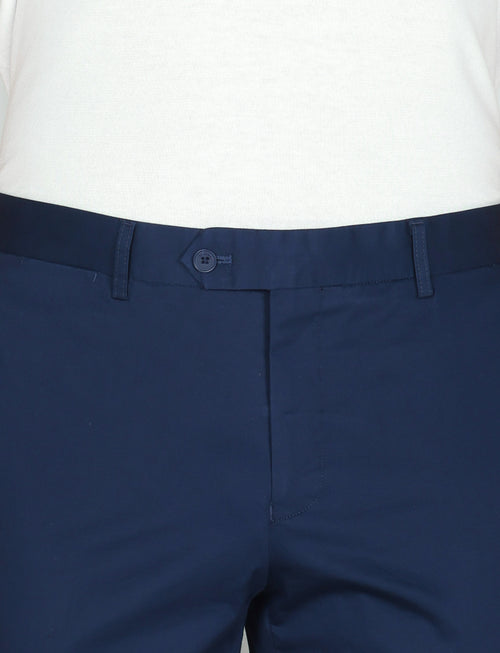 Pantaloni tinta unita in cotone stretch